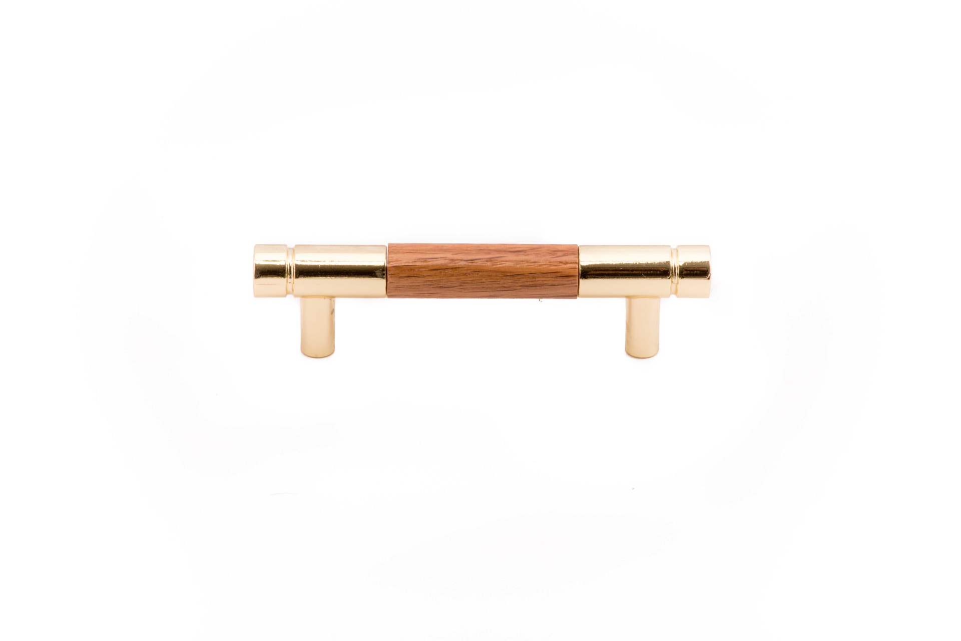 Pd76OAKBP oak and polished brass pull