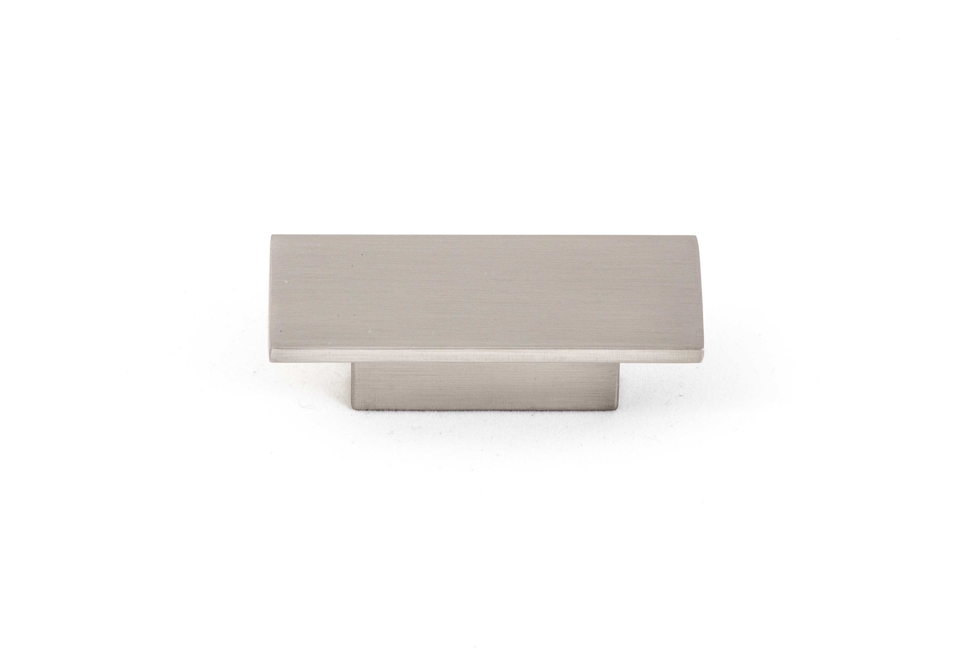 K81023 rectangular classic knob in brushed nickel