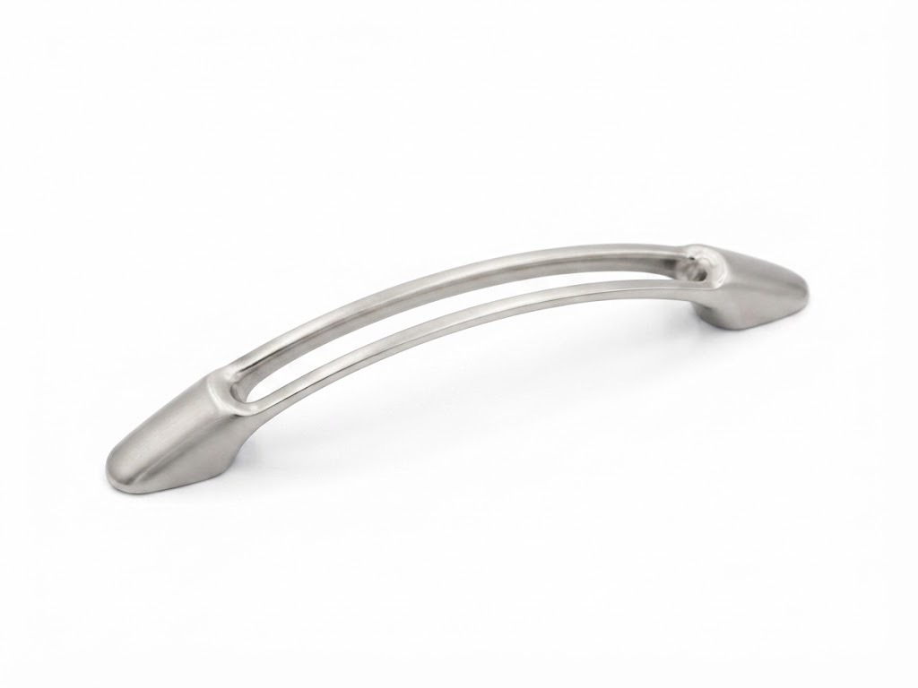 P2C bow pull in brushed nickel