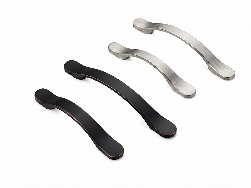 P82826 bow pull in brushed nickel and oil rubbed bronze