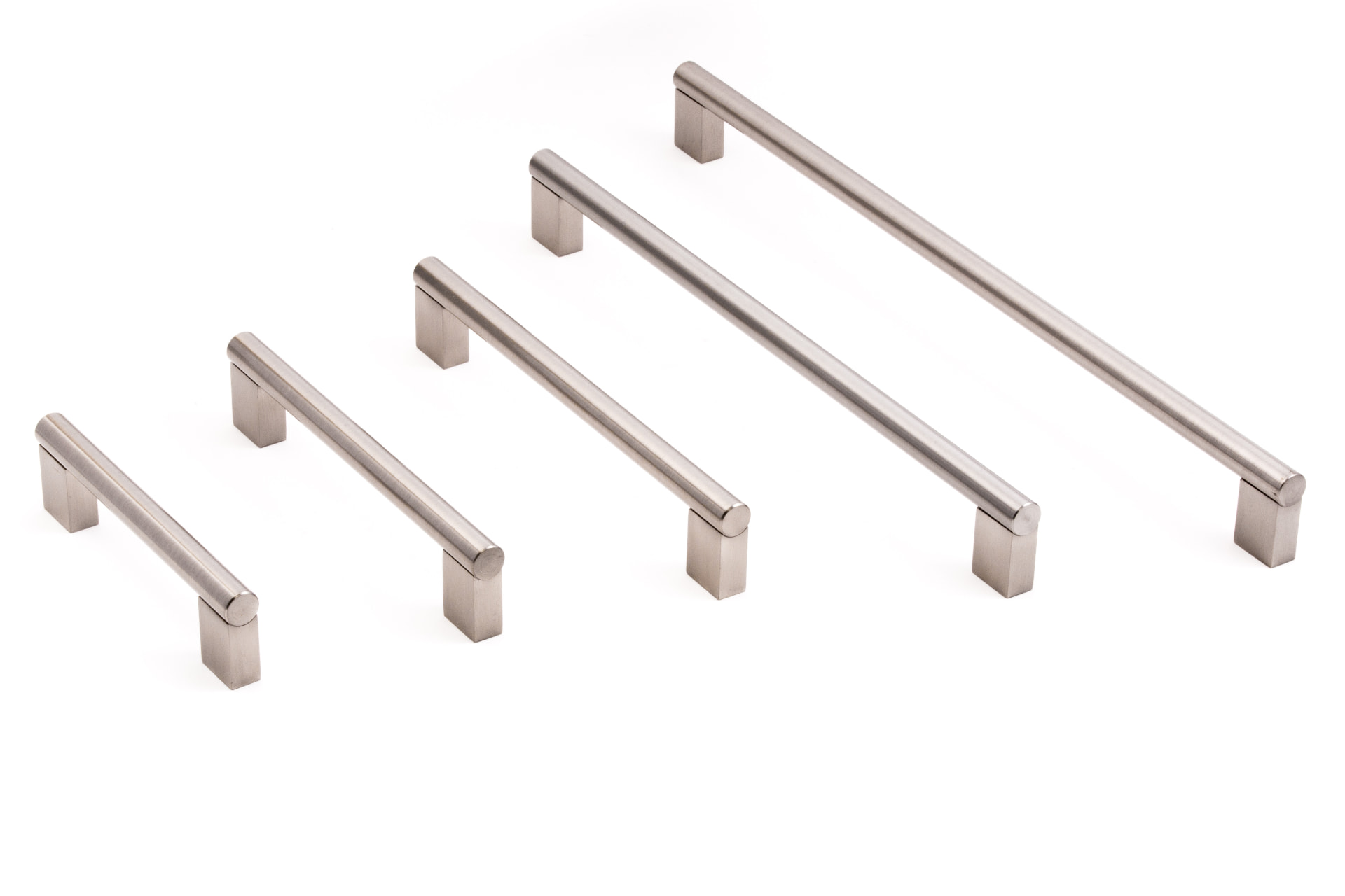P792 tubular pull in brushed nickel