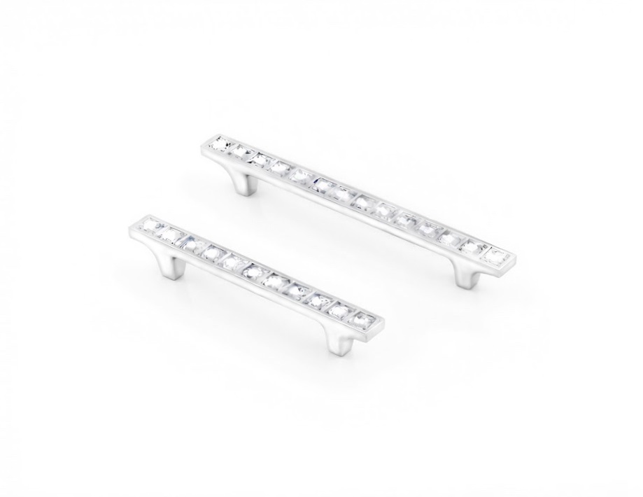 Glass crystal cabinet pulls