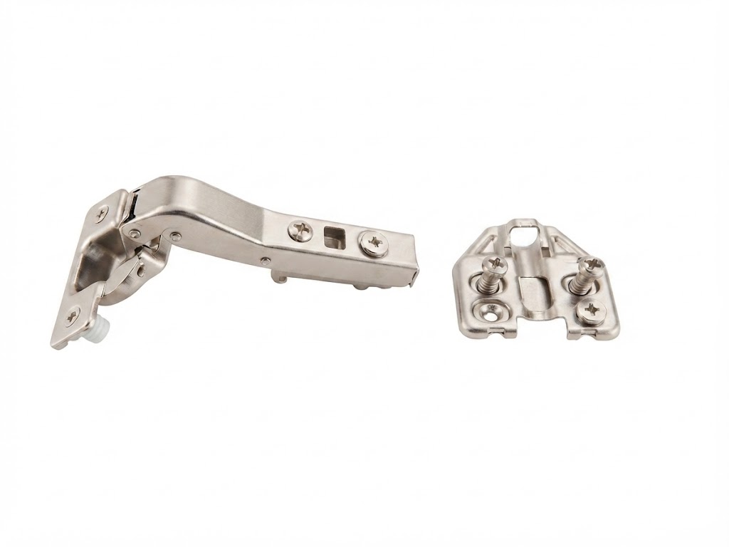 EPT453 45 degree special angle concealed hinge with mounting plate