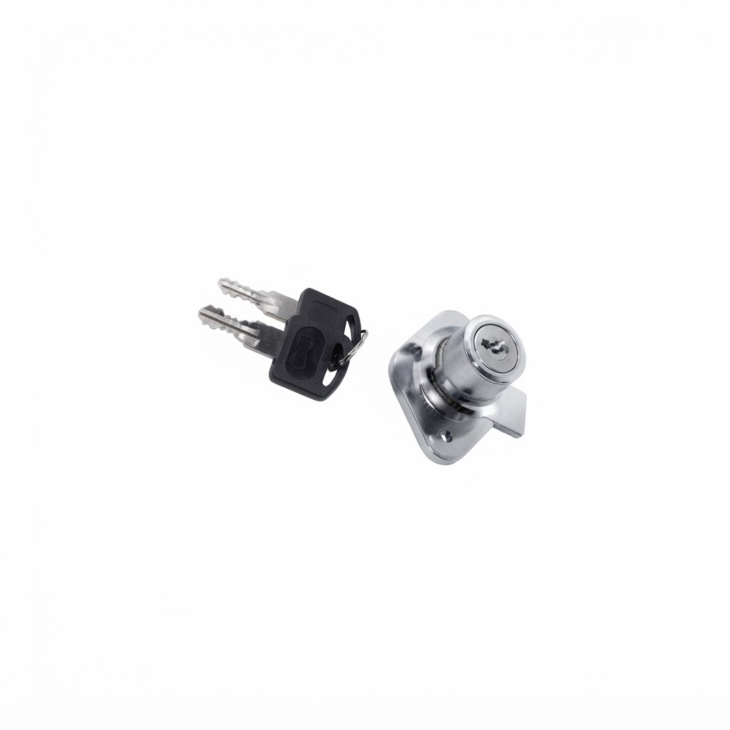 Drawer lock with two keys