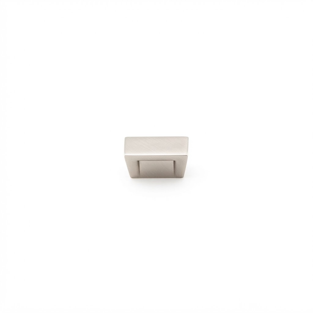KSQ2913 small square classic knob in brushed nickel