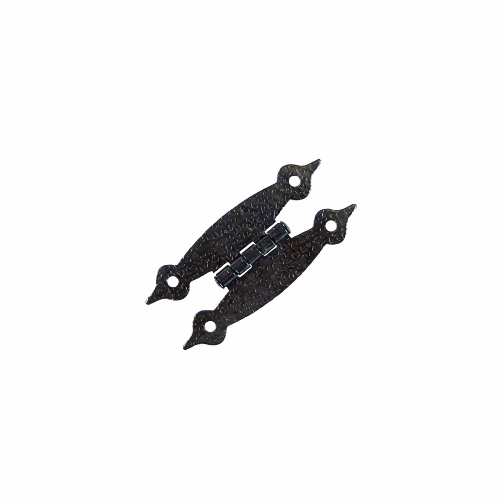 HFHHBK flush hammered H hinge on a white background