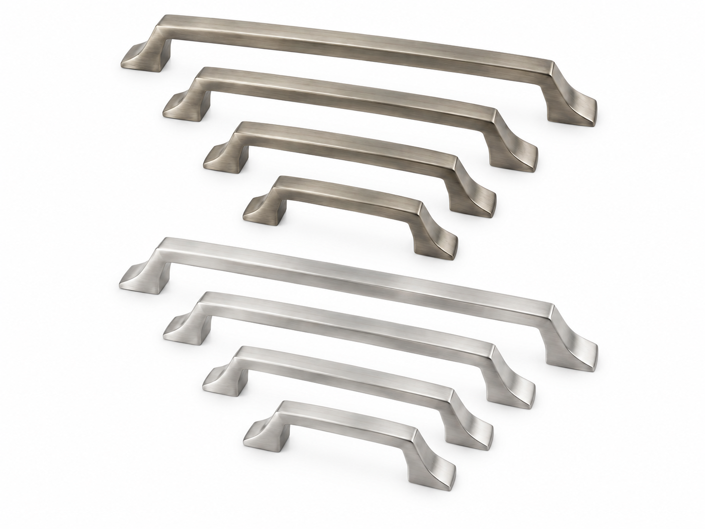 P81019 traditional pull in brushed antique nickel and brushed nickel