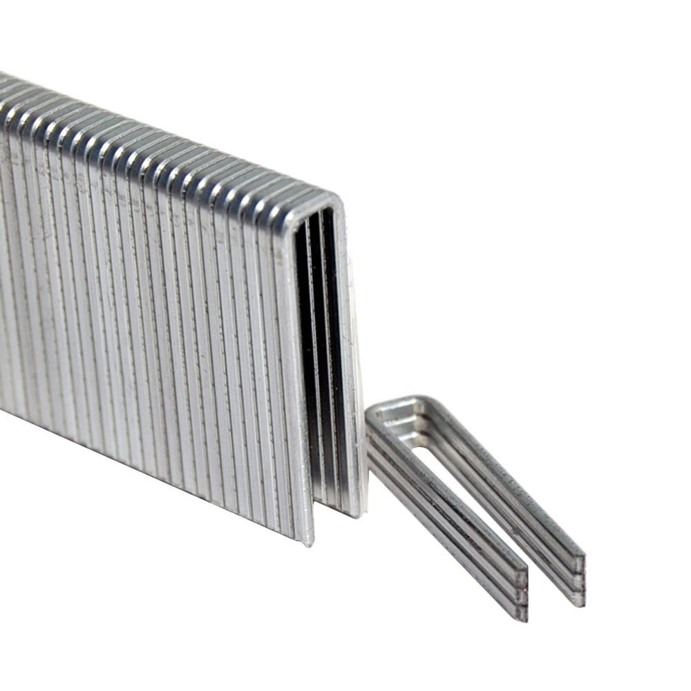 Electrogalvanized medium wired staples, 18 gauge
