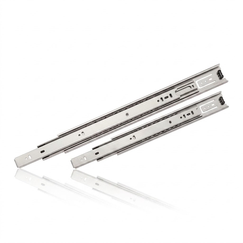 Side-mount full extension drawer slide