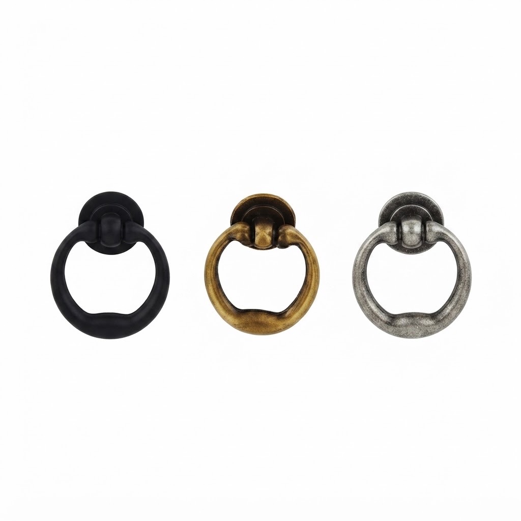 PR46 antique ring pull in three finishes