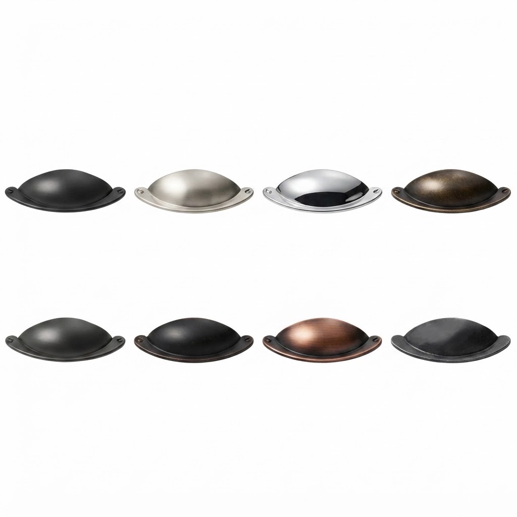 P838 antique cup pull in multiple finishes